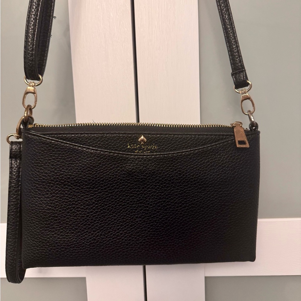 Kate Spade Textured Black Crossbody Bag